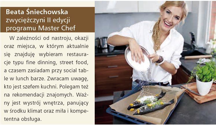 "Przychodzi kucharz do restauracji", Poradnik Restauratora 8/2015 r.